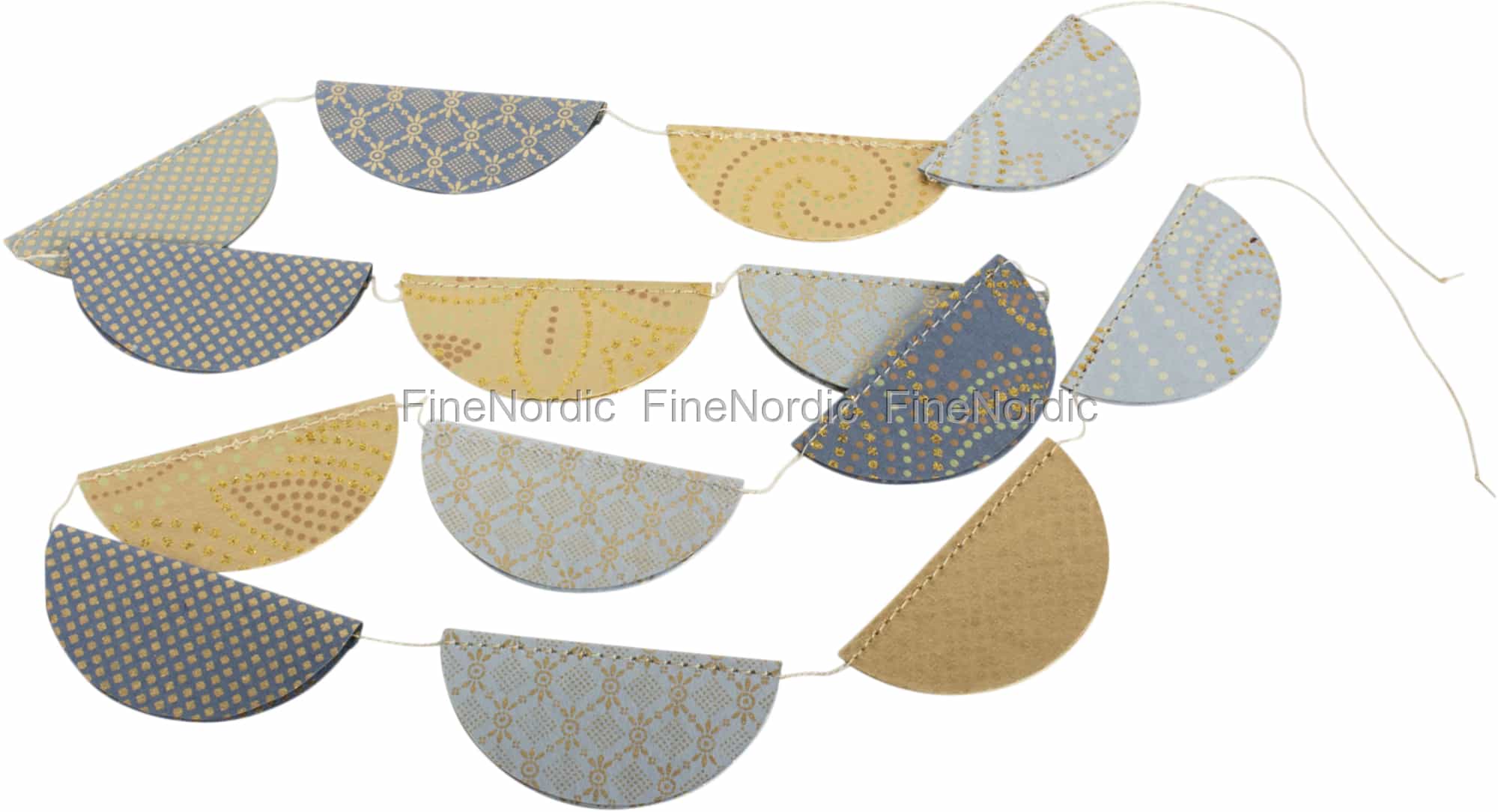 Maileg Julepynt Papir Bobler på Snor Blå