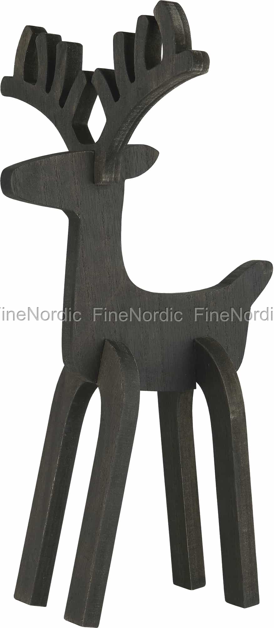 Ib Laursen Rensdyr Rudolf Sort Stor