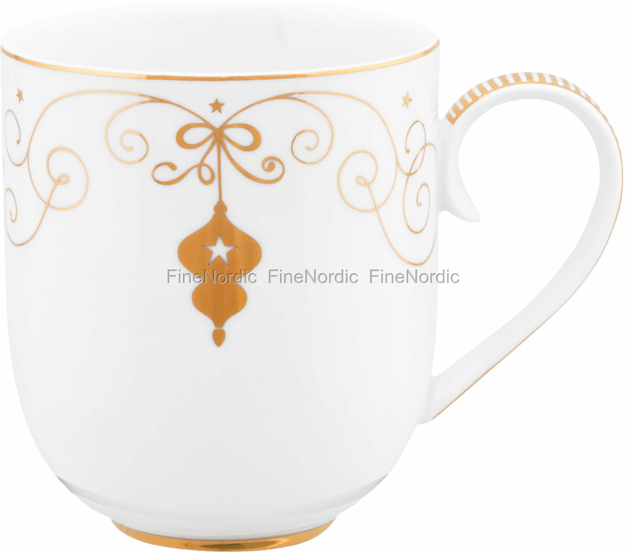 Prato de Jantar Branco Royal Winter White Pip Studio com Detalhes