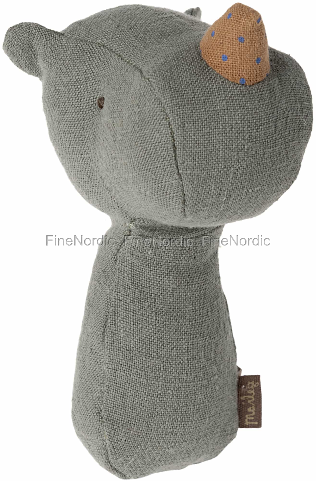 Maileg Rangle - Næsehorn Rangle i Støvet Blå main image 1
