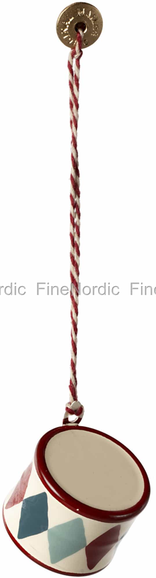 Maileg Ornament - Ornament Julepynt Stof Tromme i Rød main image 1