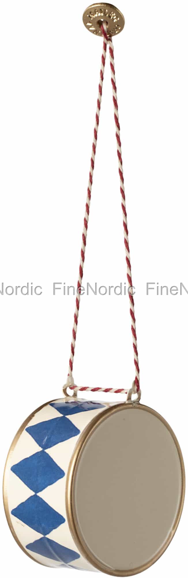 Maileg Julepynt - Metal Ornament Trompet i Mørkegrøn