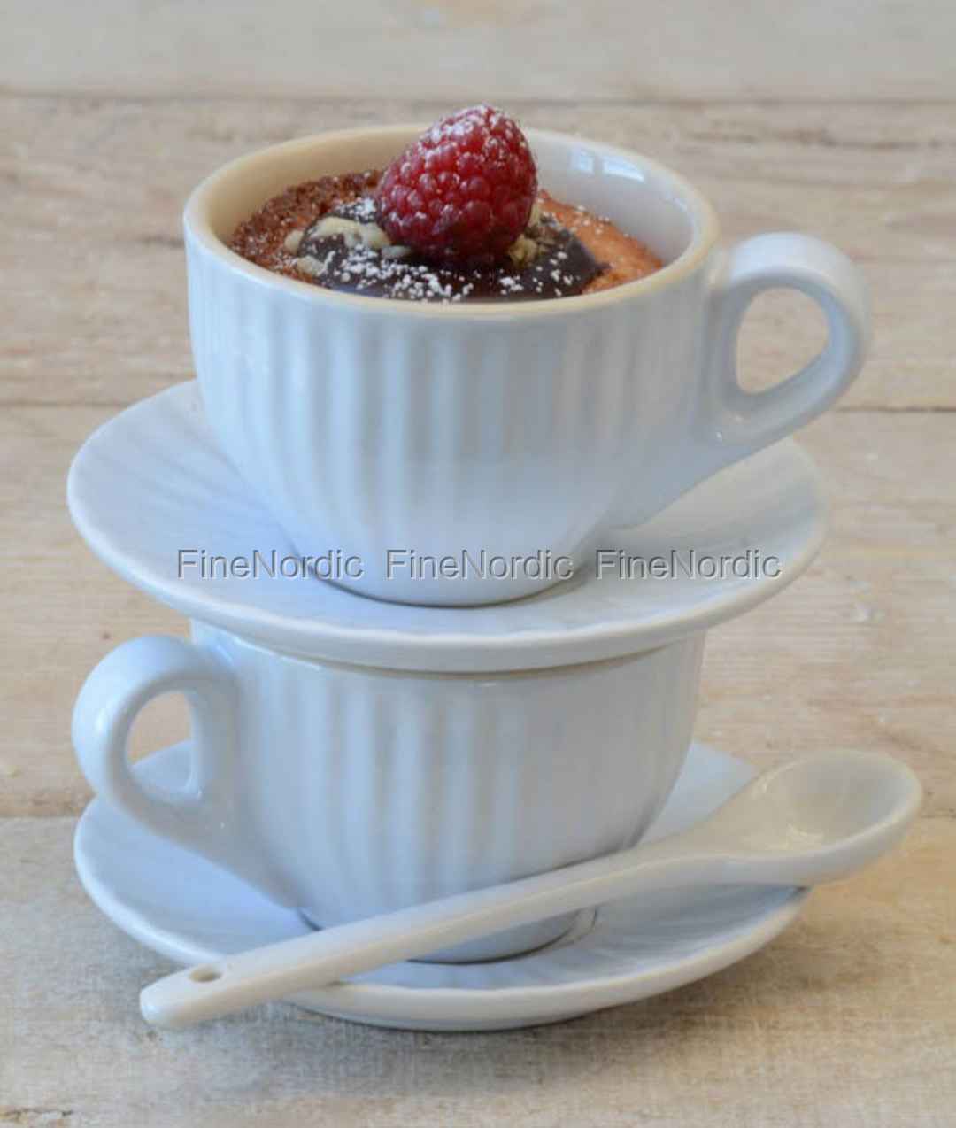 Ib Keramik Espressokop med Underkop - White